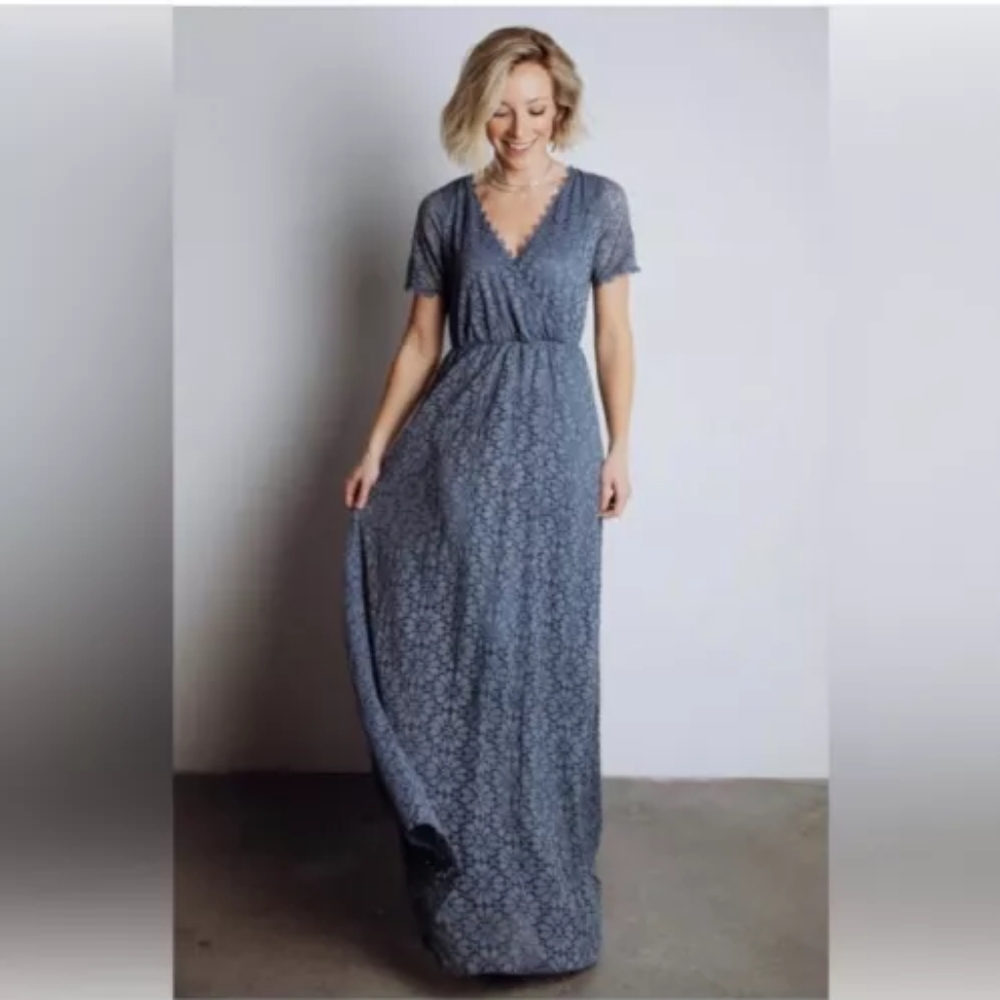 Baltic Born Venice Lace Dress Blue Medium
